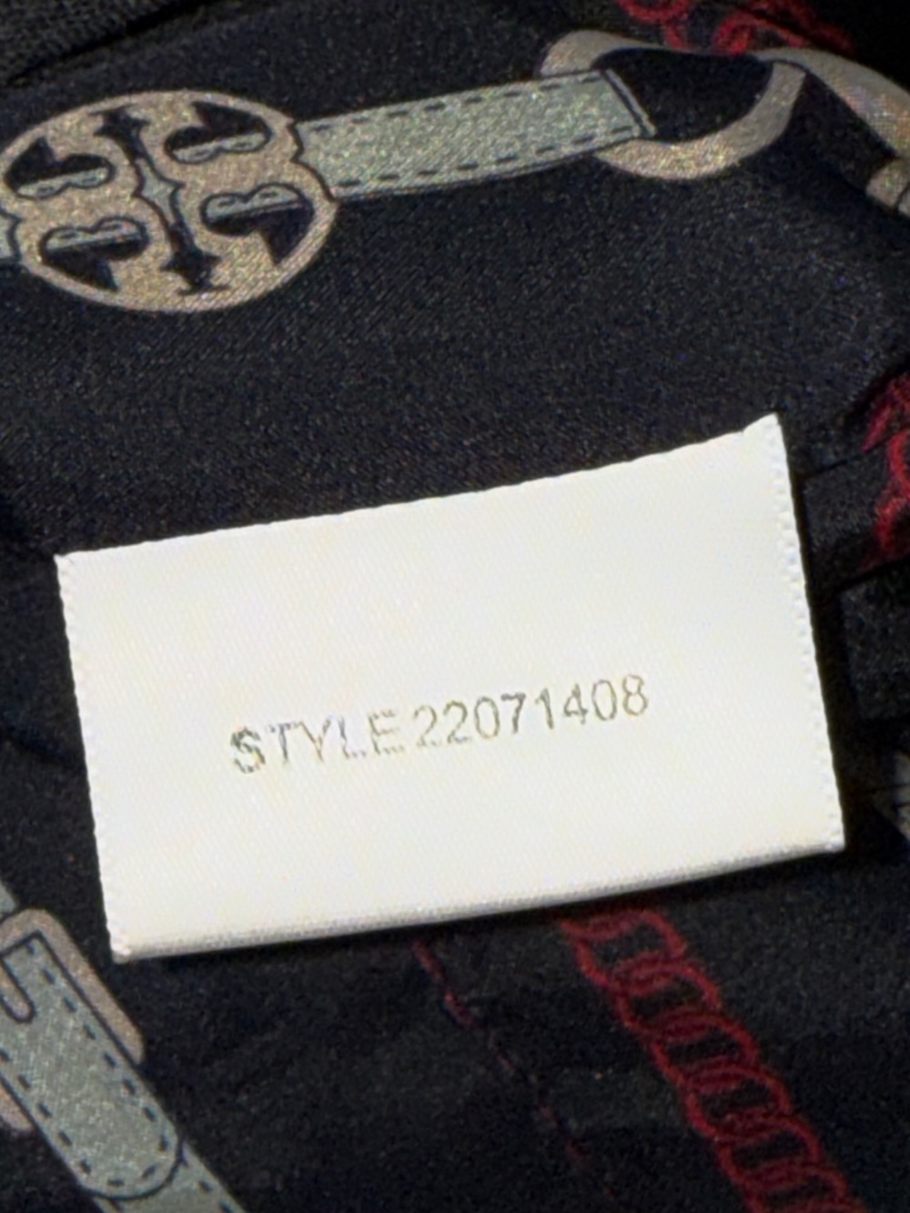 Tory Burch Gray Wool Blend Sheath Dress Chain Print Silk Lined Elegant Neckline - Picture 4 of 15